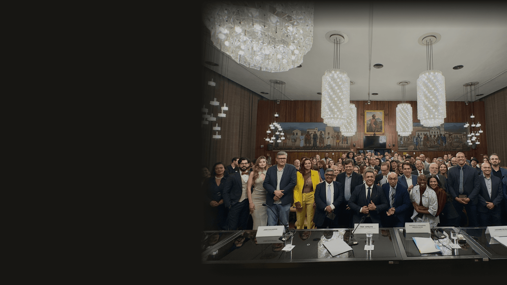 Retrato editorial representando membros com trajetórias relevantes